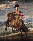Horseback Canvas Paintings - Prince Baltasar Carlos on Horseback